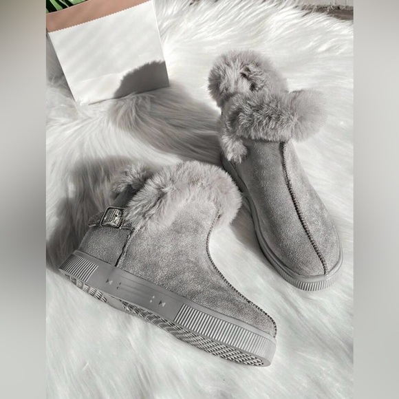 Women's Warm Snow Boots With Plush Lining, Waterproof, Increased Height - Picture 1 of 4